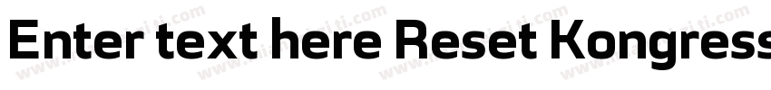 Enter text here Reset Kongress Dem字体转换